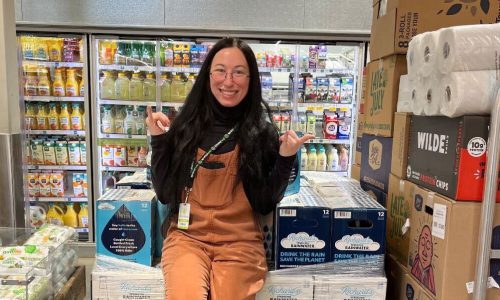 woman at grocery store