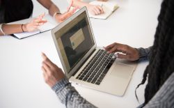 woman at laptop