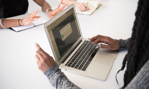 woman at laptop