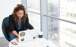 woman at laptop