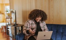 woman on laptop