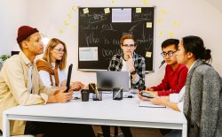 people sitting at a table