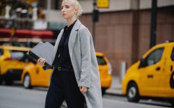 woman walking in new york